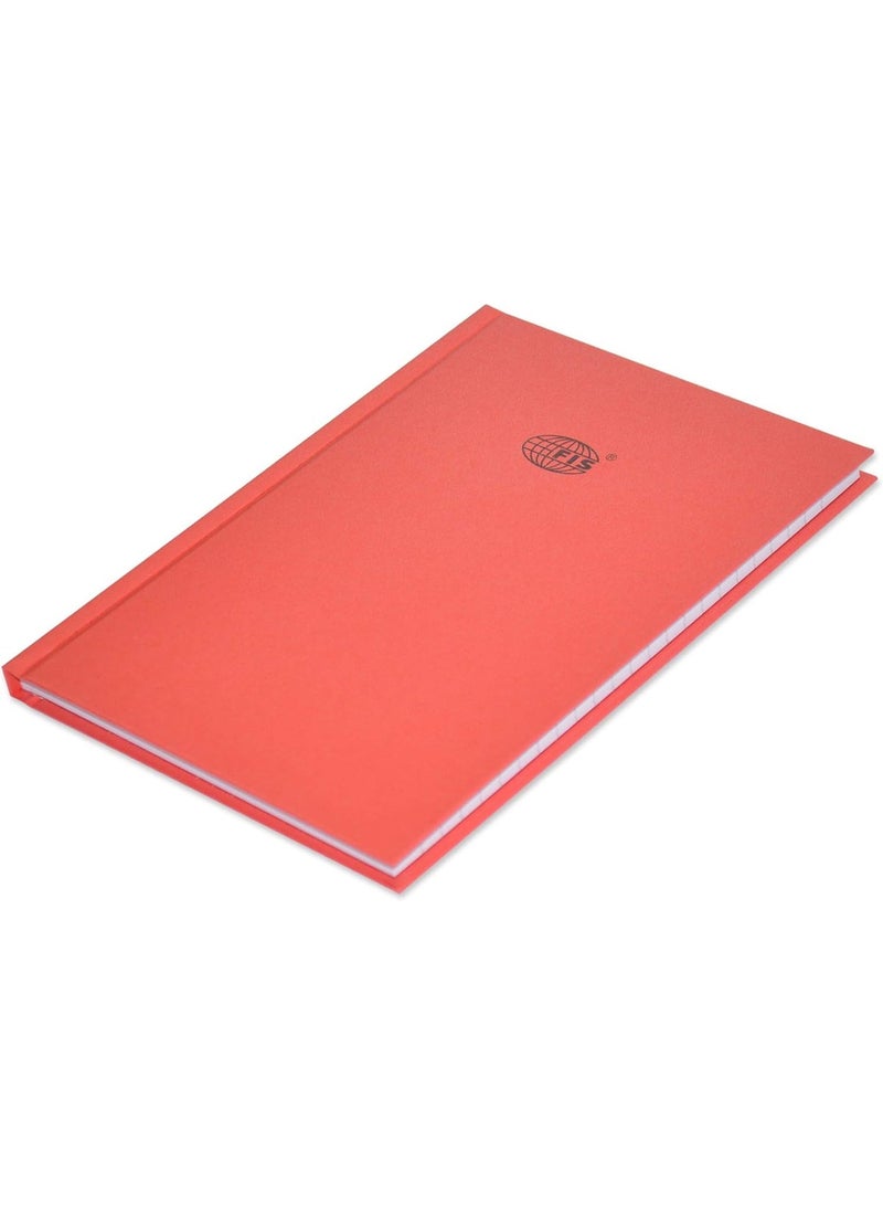 FIS Neon Hard Cover Single Line Notebook, (100 Sheet) Red, A5 - FSNBA5N250,5-Pieces - Image 2